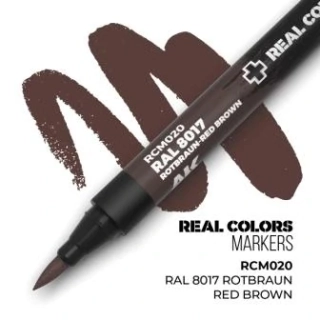 AK REAL COLORS MARKER RCM020 RAL 8017 ROTBRAUN-RED BROWN