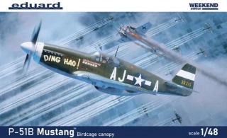 1/48  P-51B/ C Mustang s překrytem kokpitu Birdcage (Weekend Ed.)