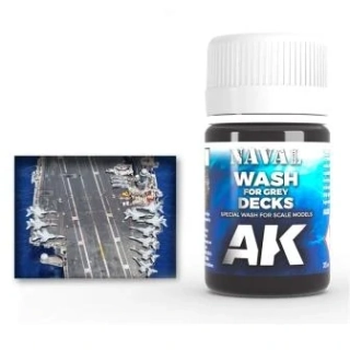 AK SHIPS Weathering AK302 WASH FOR GREY DECKS (35ml) 