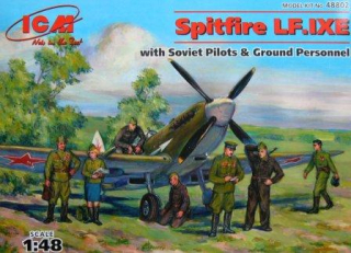 1/48  Spitfire LF. IXE + Soviet Pilots&Ground Personnel***